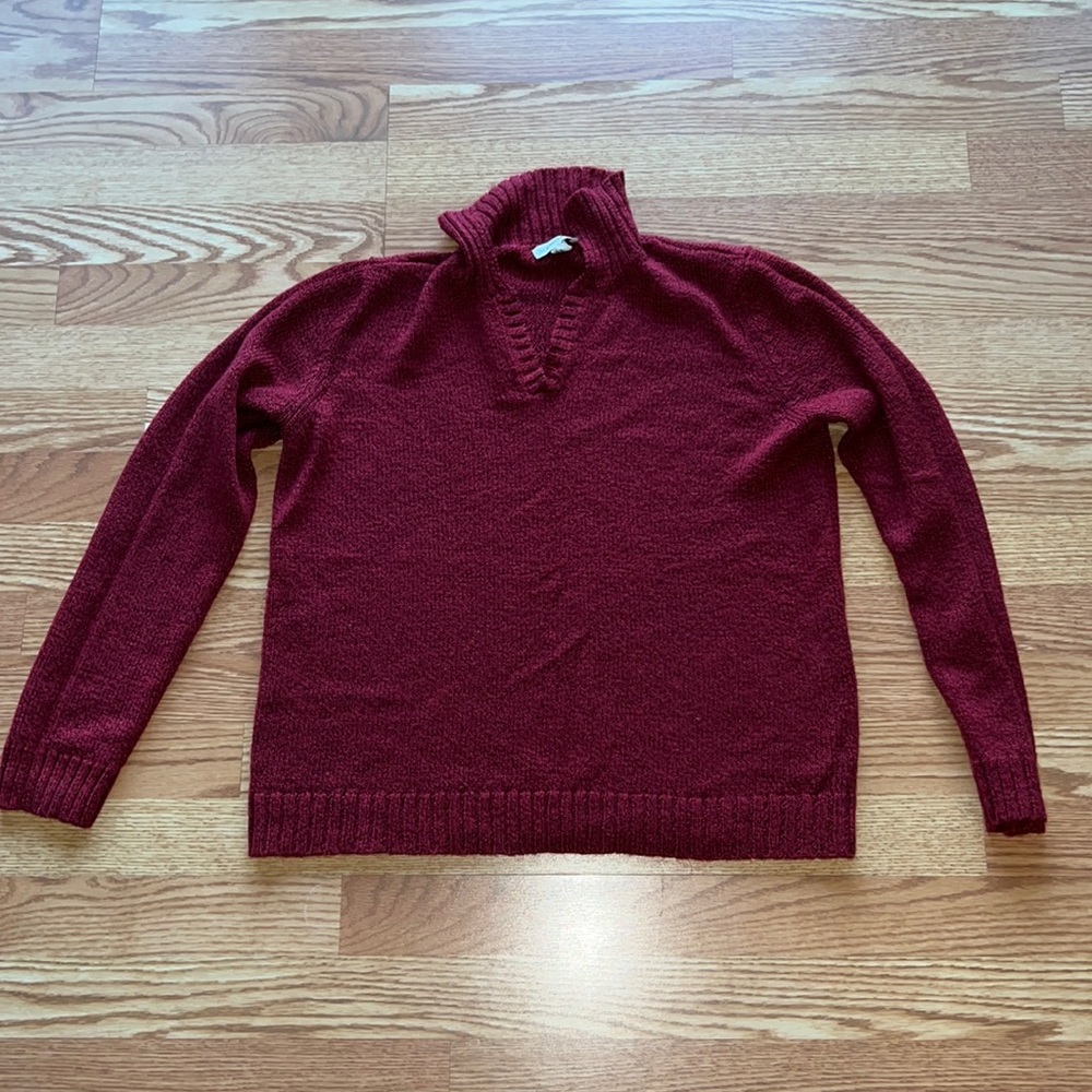 St. John’s Bay Pullover Collared V-neck Sweater size large